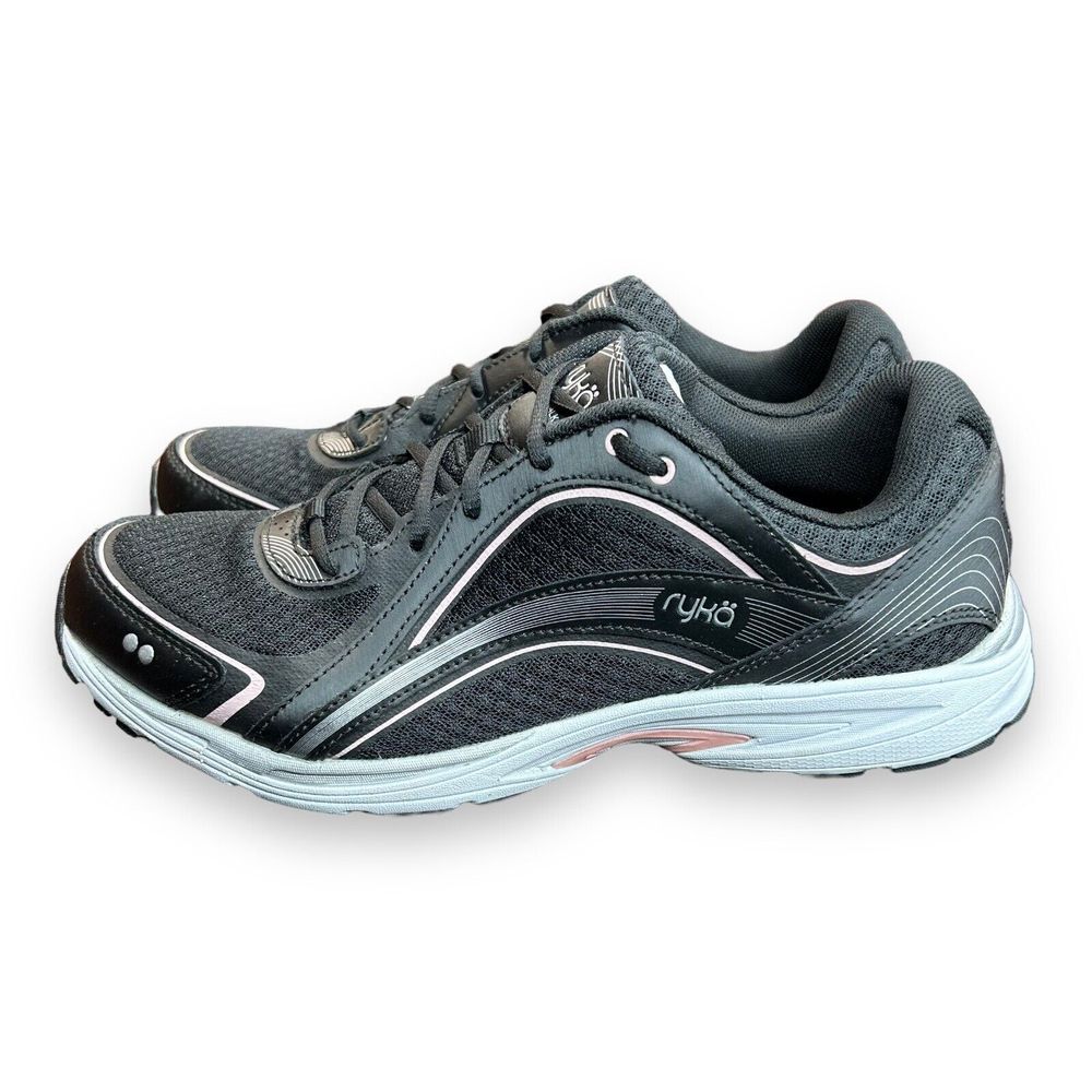 Ryka‎ Sky Walk Running Sneaker Womens 9.5 M Crossfit Memory Foam Navy/Pink Shoes